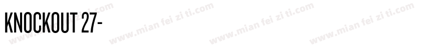 KNOCKOUT 27字体转换